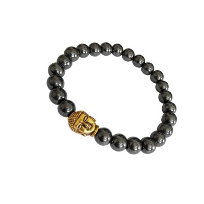 Buddha Hematite Stone Bracelet